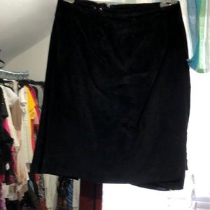 Urban outfitters black suede skirt